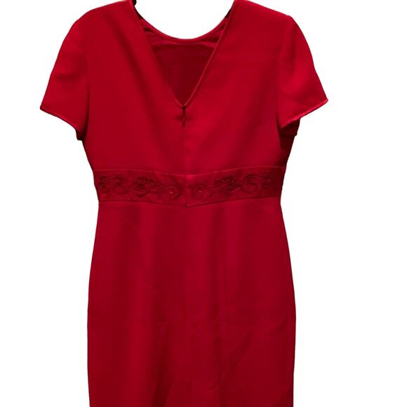 Liz Claiborne Stunning Red Dress Petite Size 8 - Picture 1 of 5